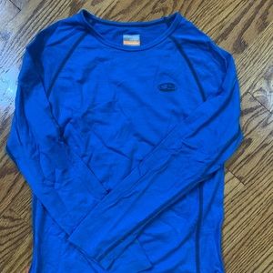 Icebreaker unisex merino base layer long sleeve top, size 11-12